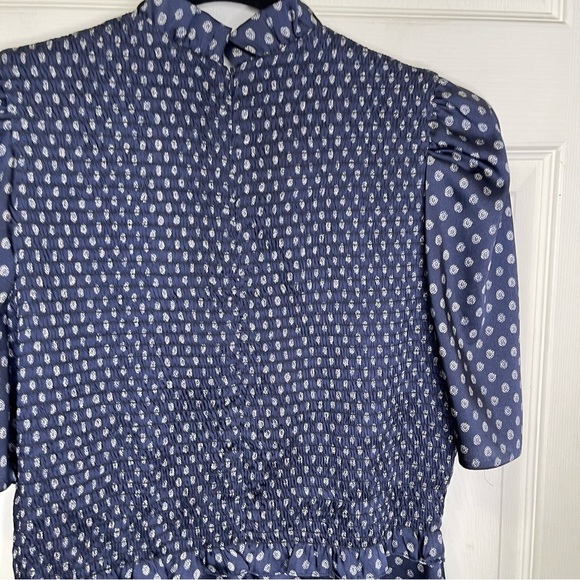 Sandro Malden Printed Smocked Dress - Picture 11 of 13